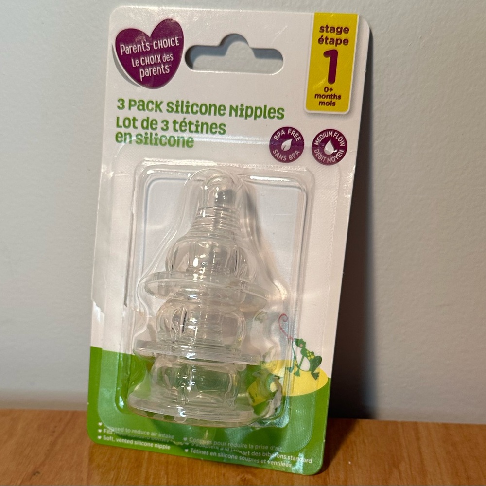 FREE with purchases $15 and over. 3 Pack Silicone Nipples - for Baby Bottles